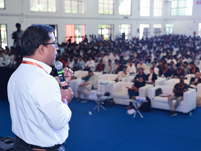 Inspirational Keynote Speaker For Academic Events Hyderabad Inspirational keynote speaker engages students and educators at the academic event in Hyderabad.